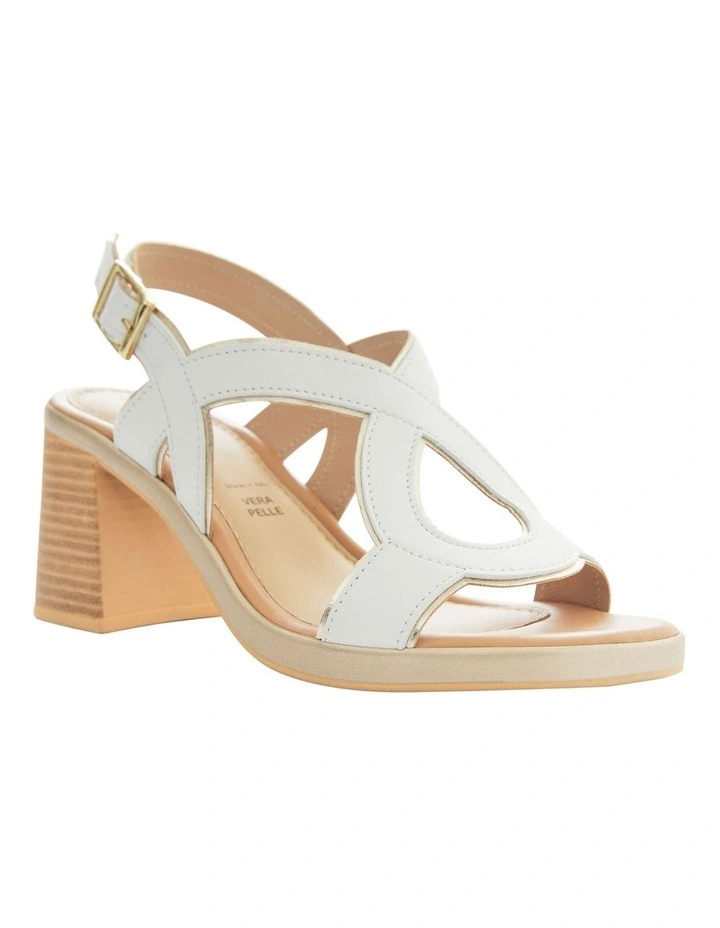 Heart Sandals in White image 2