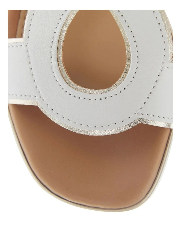 Heart Sandals in White image 4