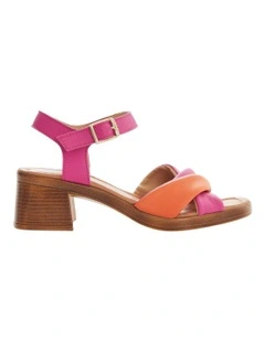 Odette Sandals in Pink Glove / Orange