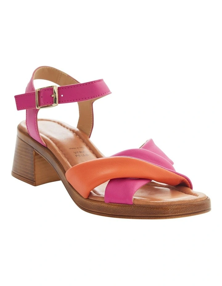 Odette Sandals in Pink Glove / Orange image 2