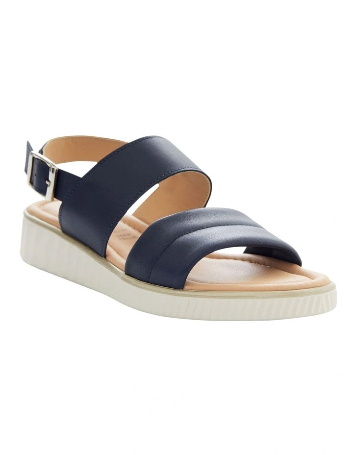Shift Sandals in Navy Leather image 2