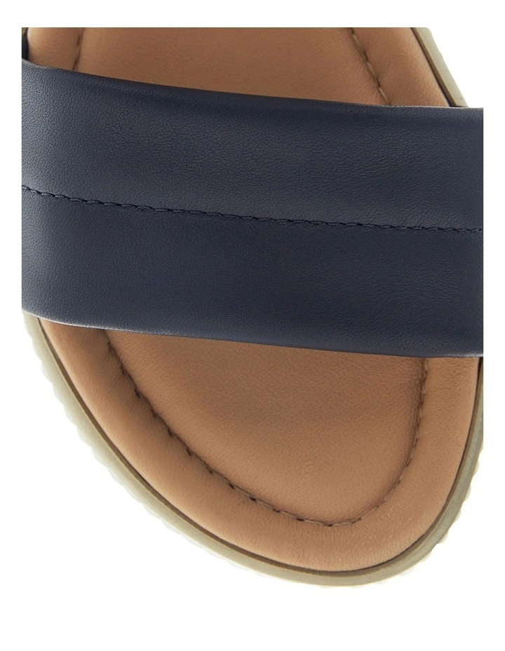 Shift Sandals in Navy Leather image 4