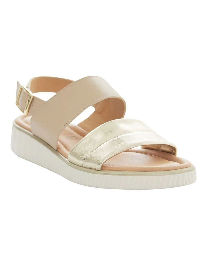 Save Shift Sandals in Blush Leather / Platinum image 2
