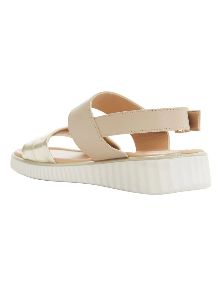 Save Shift Sandals in Blush Leather / Platinum image 3