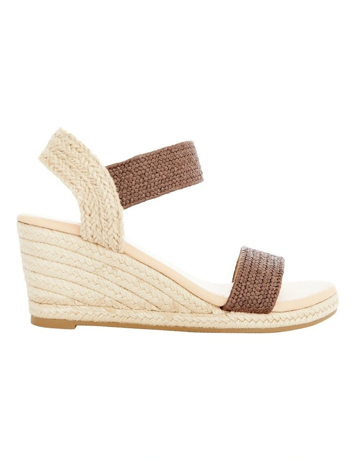 Sylvie Sandals in Chocolate Raffia image 1