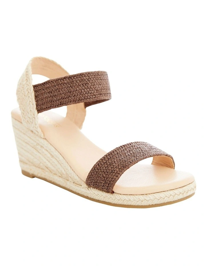 Sylvie Sandals in Chocolate Raffia image 2