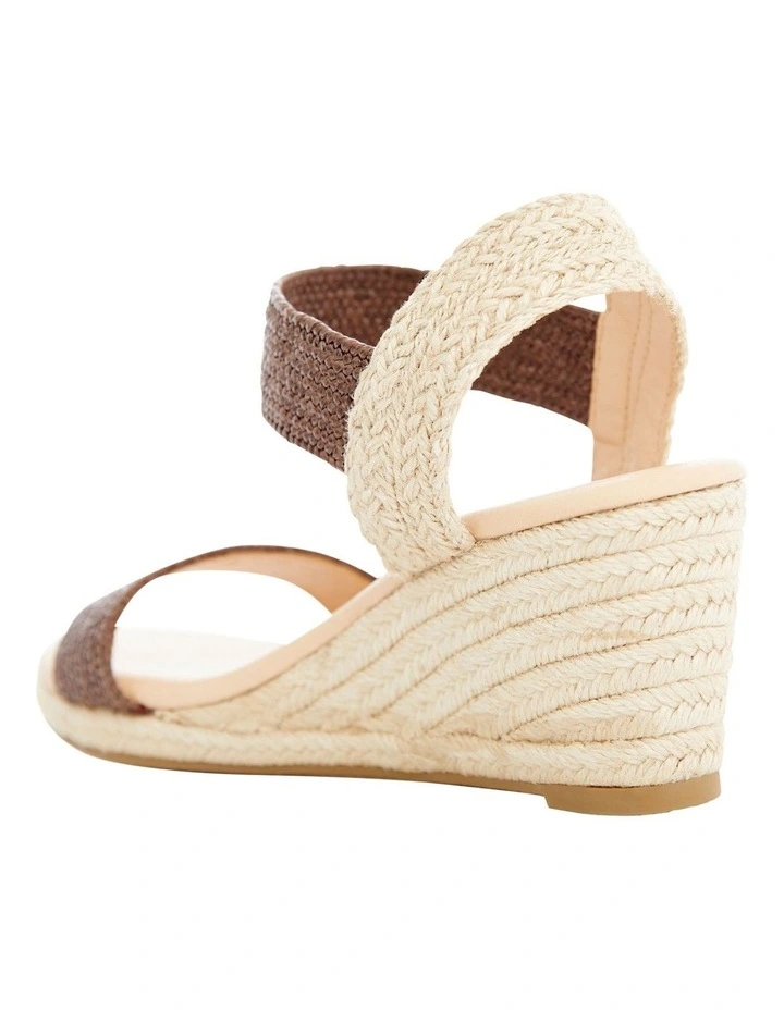 Sylvie Sandals in Chocolate Raffia image 3