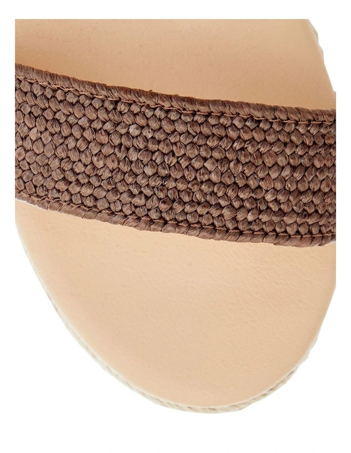 Sylvie Sandals in Chocolate Raffia image 4
