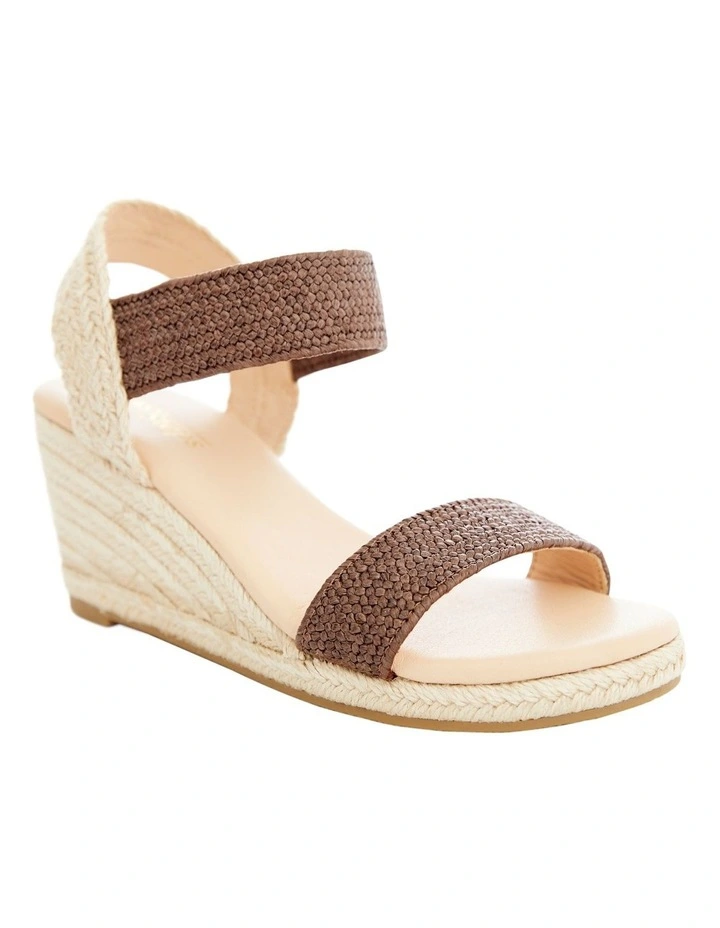 Sylvie Sandals in Chocolate Raffia image 5