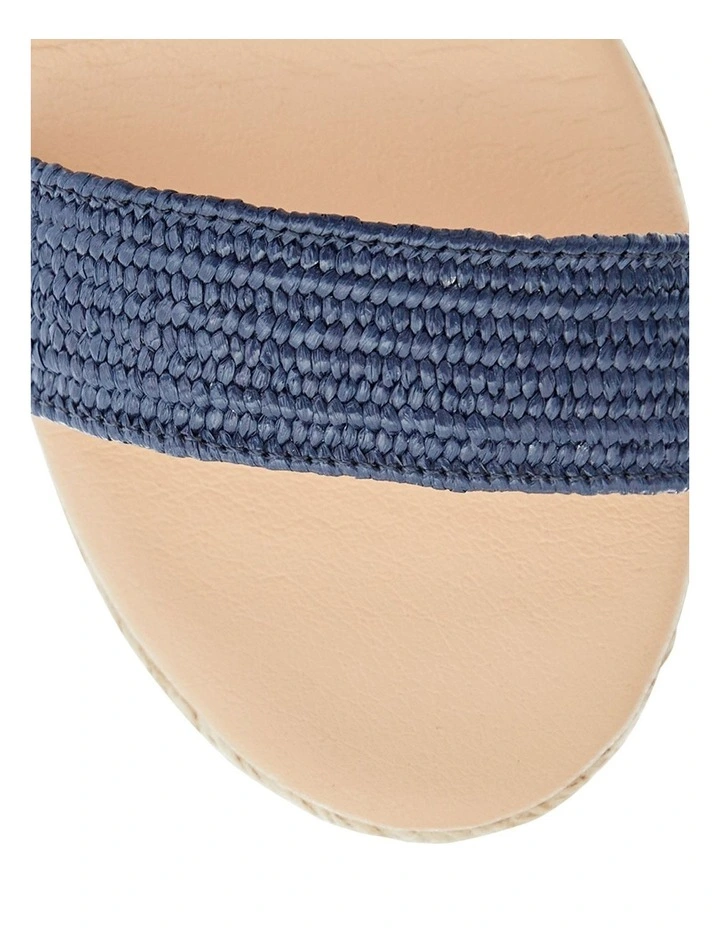 Sylvie Sandals in Navy Raffia image 4