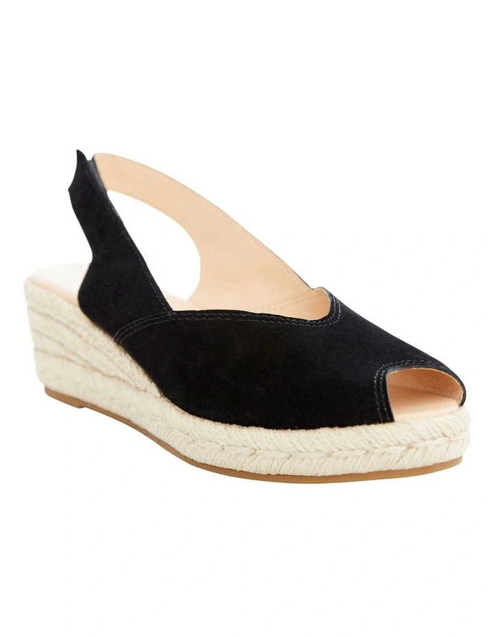 Rowena Sandals in Black Suede image 2