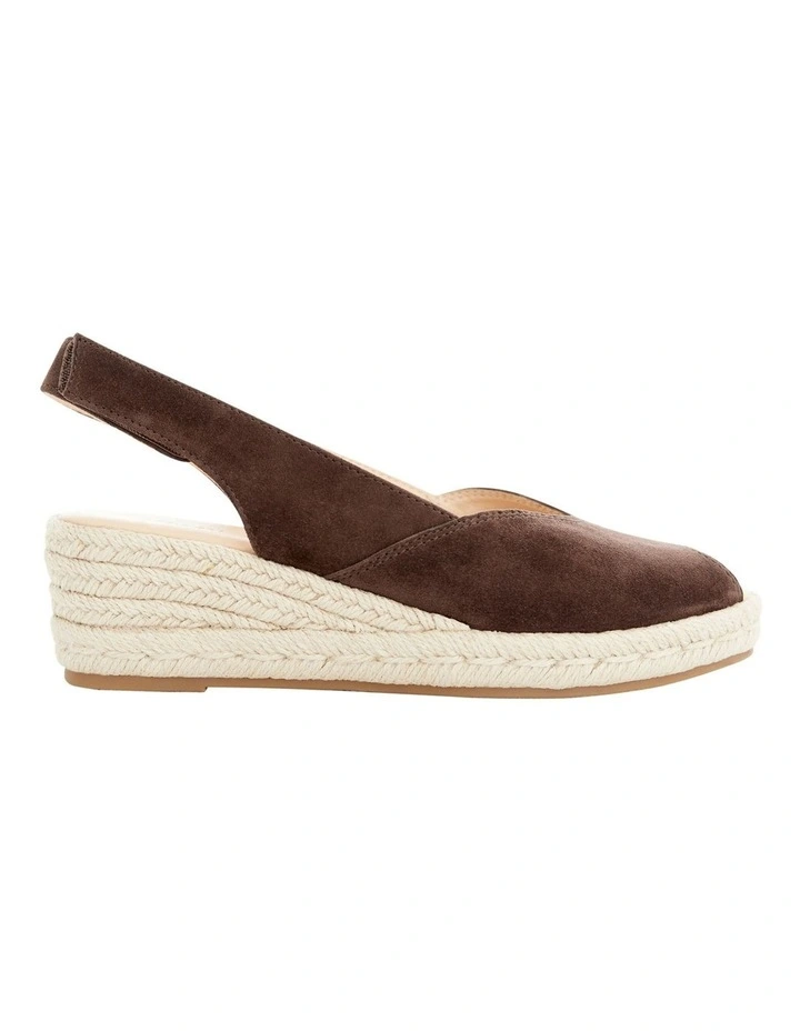Rowena Sandals in Chocolate Suede image 1
