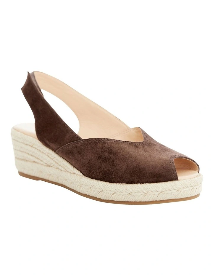 Rowena Sandals in Chocolate Suede image 2