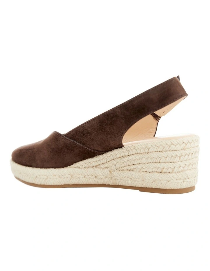 Rowena Sandals in Chocolate Suede image 3
