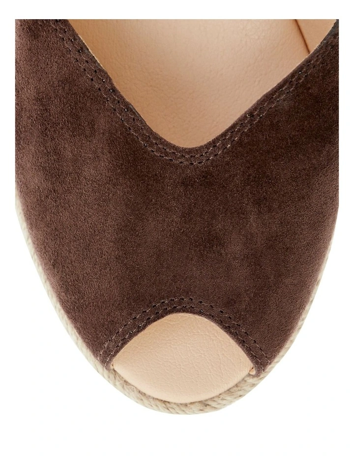 Rowena Sandals in Chocolate Suede image 4