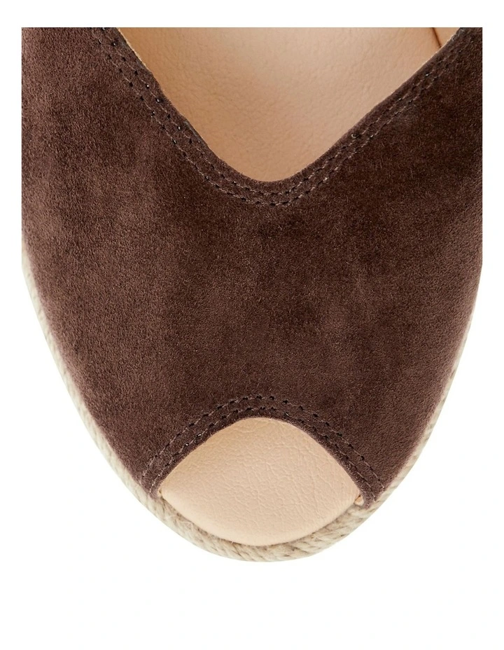 Rowena Sandals in Chocolate Suede image 4