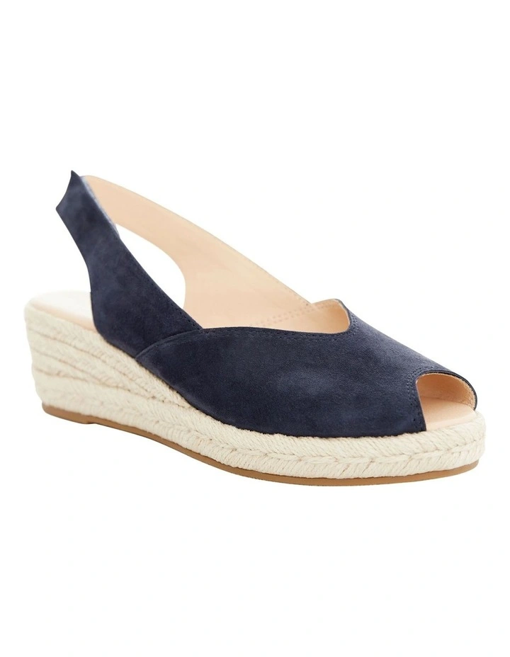 Rowena Sandals in Navy Suede image 2