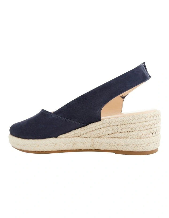 Rowena Sandals in Navy Suede image 3