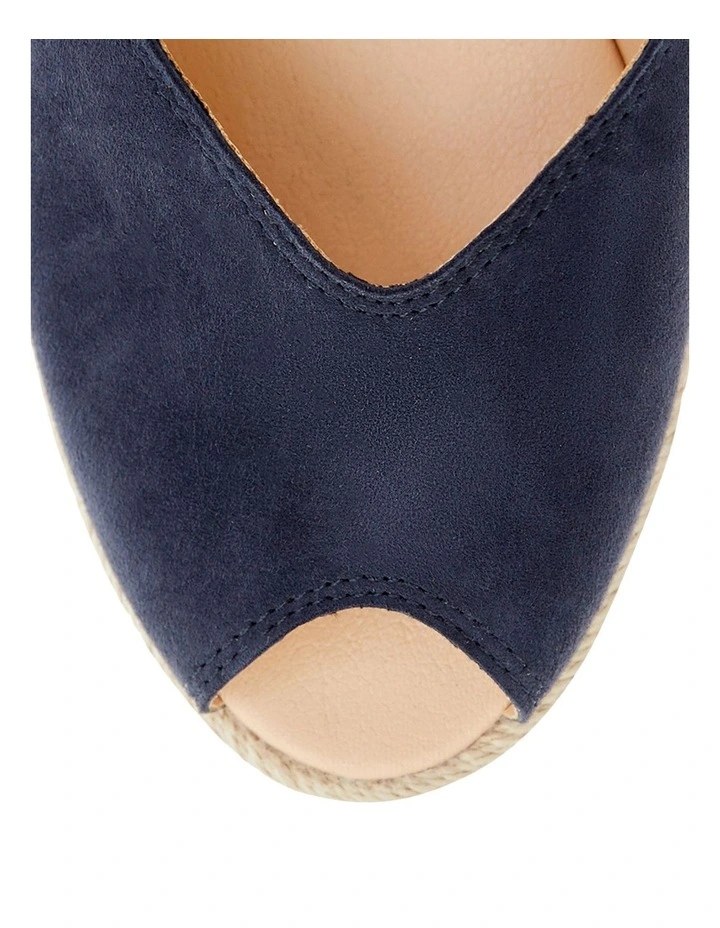 Rowena Sandals in Navy Suede image 4