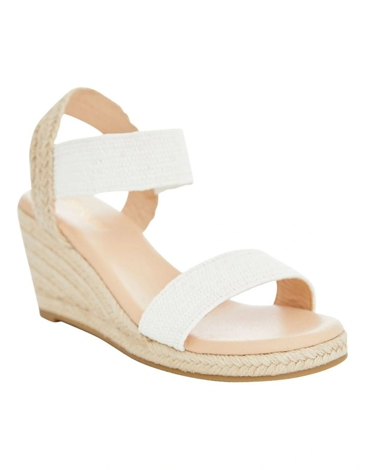Sylvie Sandals in White Raffia image 2