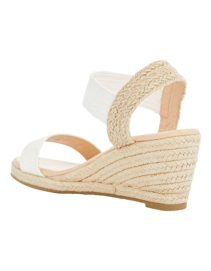 Sylvie Sandals in White Raffia image 3