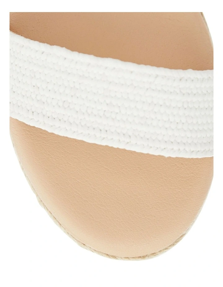 Sylvie Sandals in White Raffia image 4