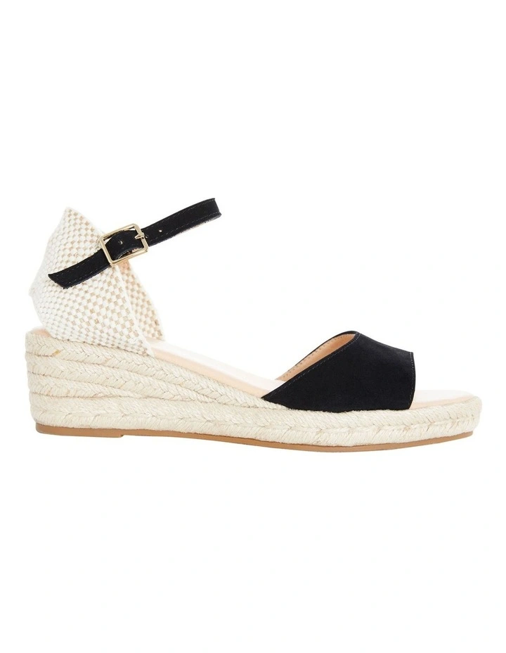 Regina Sandals in Black Suede image 1