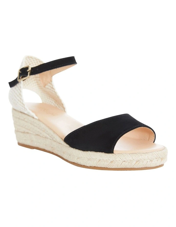 Regina Sandals in Black Suede image 2