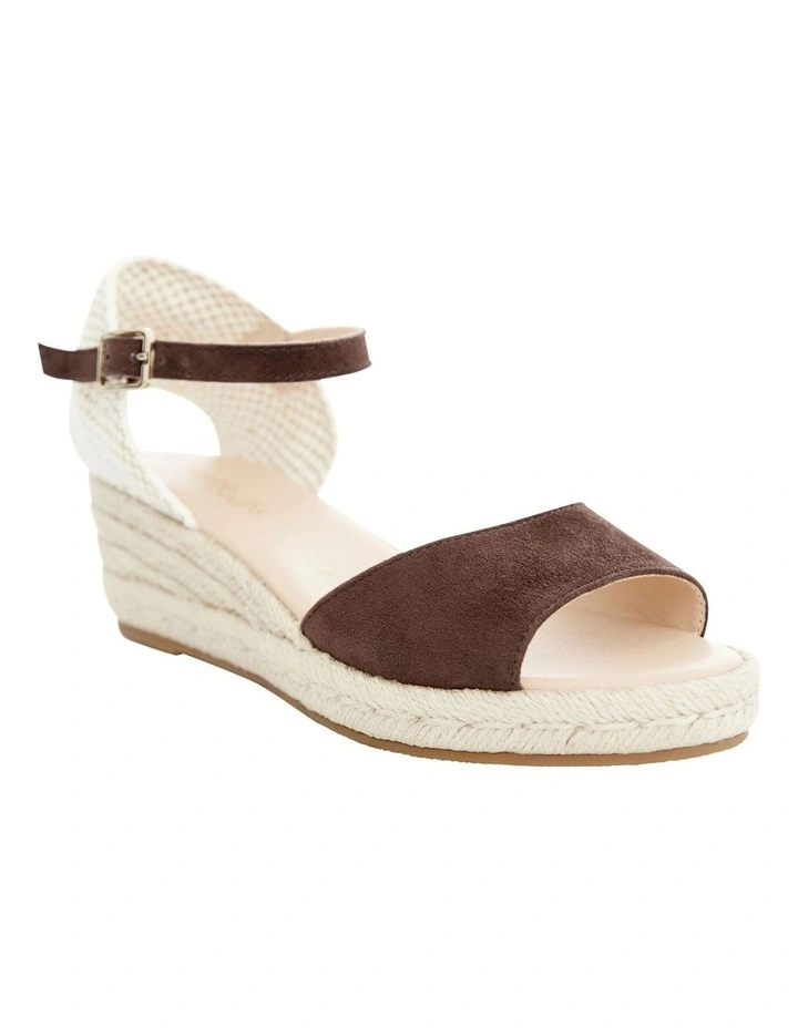 Regina Sandals in Chocolate Suede image 2