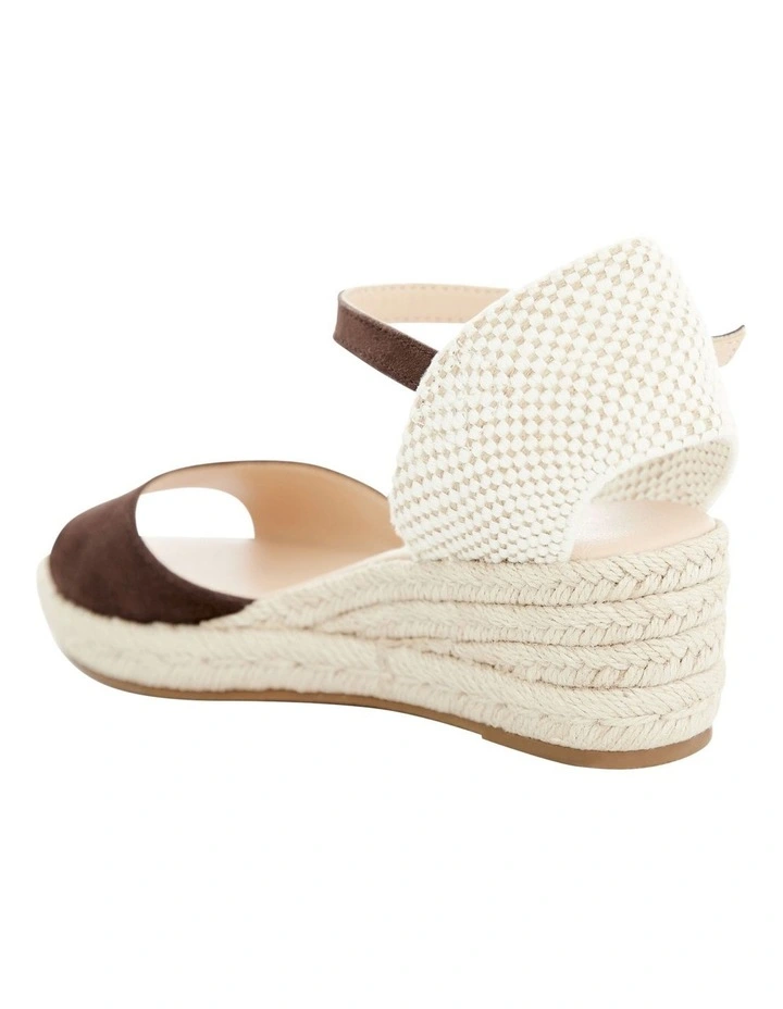 Regina Sandals in Chocolate Suede image 3