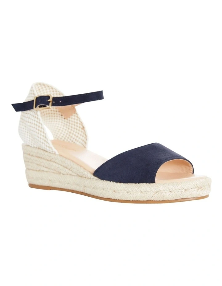 Regina Sandals in Navy Suede image 2