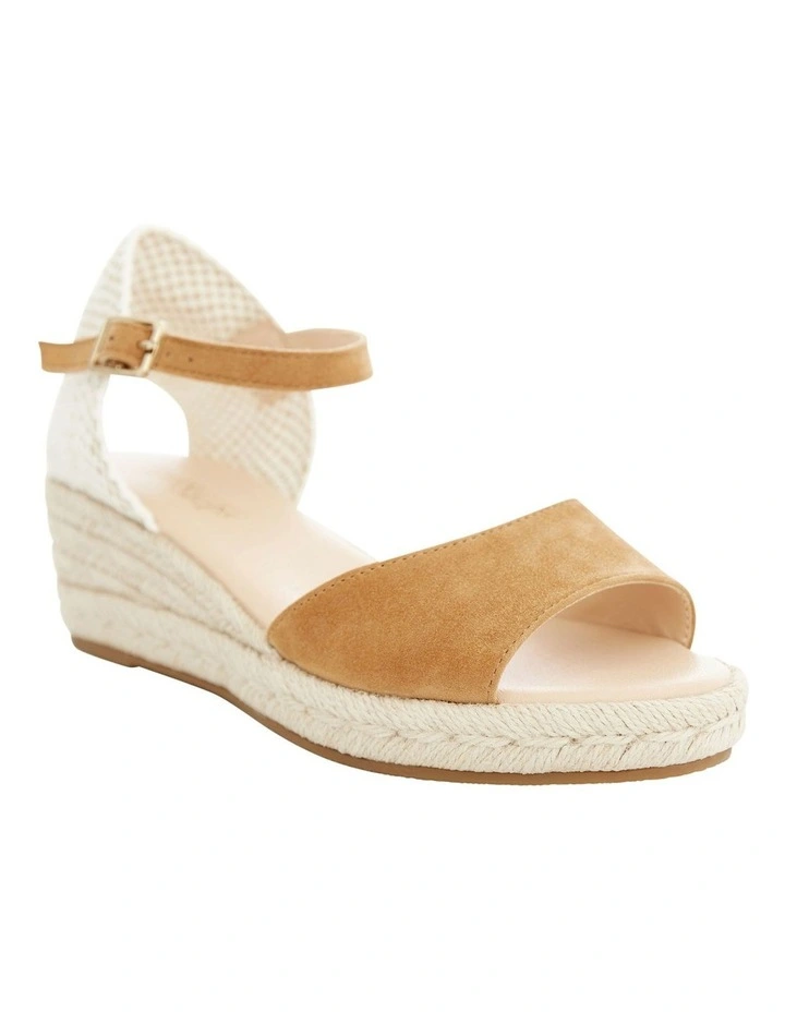 Regina Sandals in Tan Suede image 2