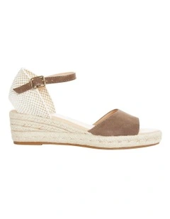 Regina Sandals in Taupe Suede