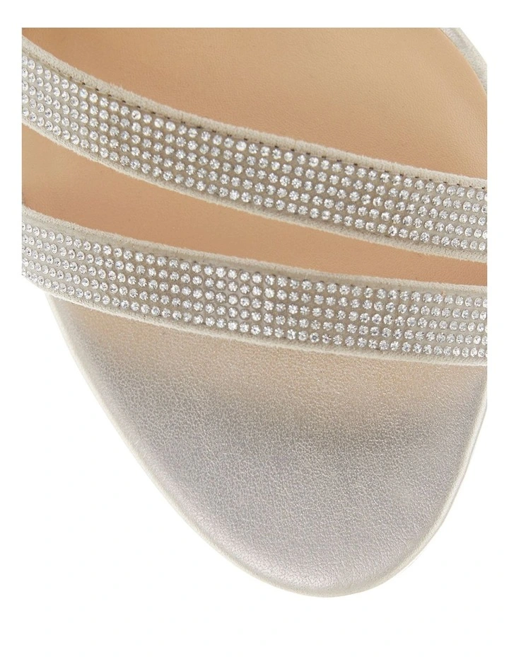 Akira Sandals in Gold Diamante image 4
