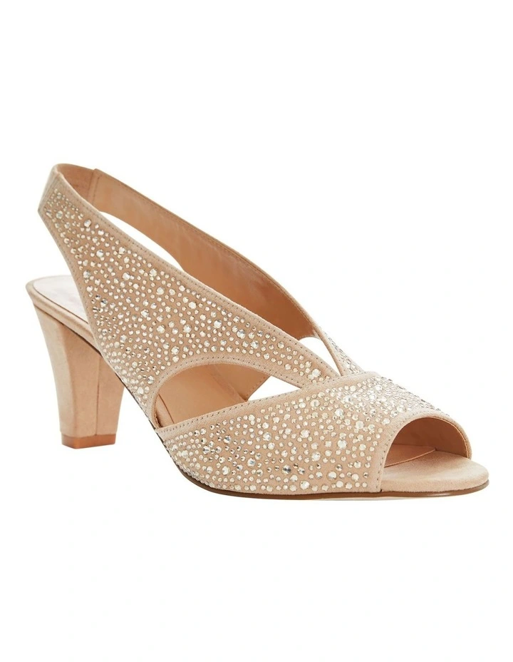 Angie Sandals in Champagne Fabric image 2