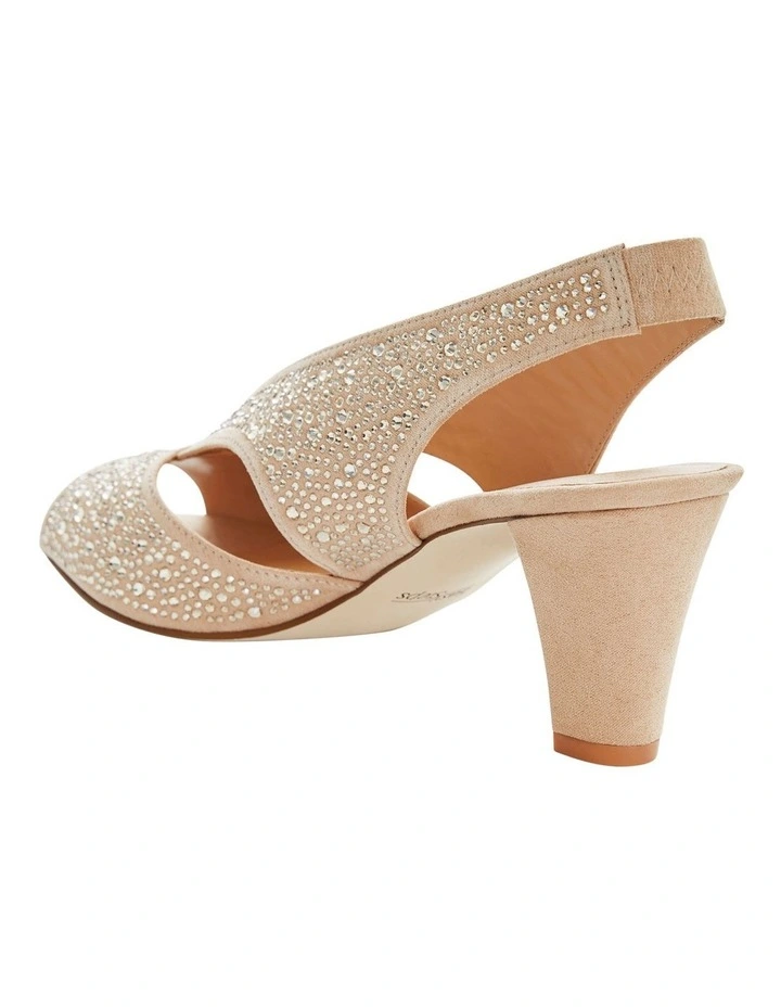 Angie Sandals in Champagne Fabric image 3