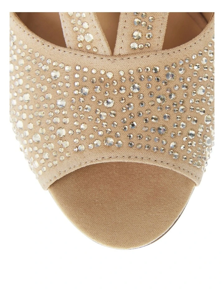 Angie Sandals in Champagne Fabric image 4