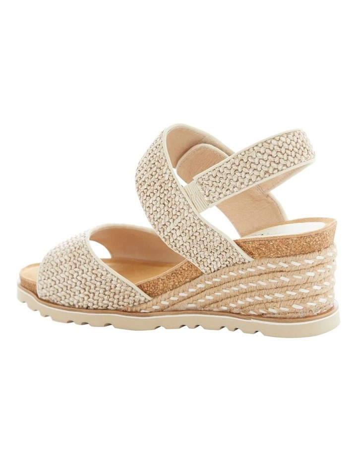 Terrace Sandals in Natural Fabric image 3