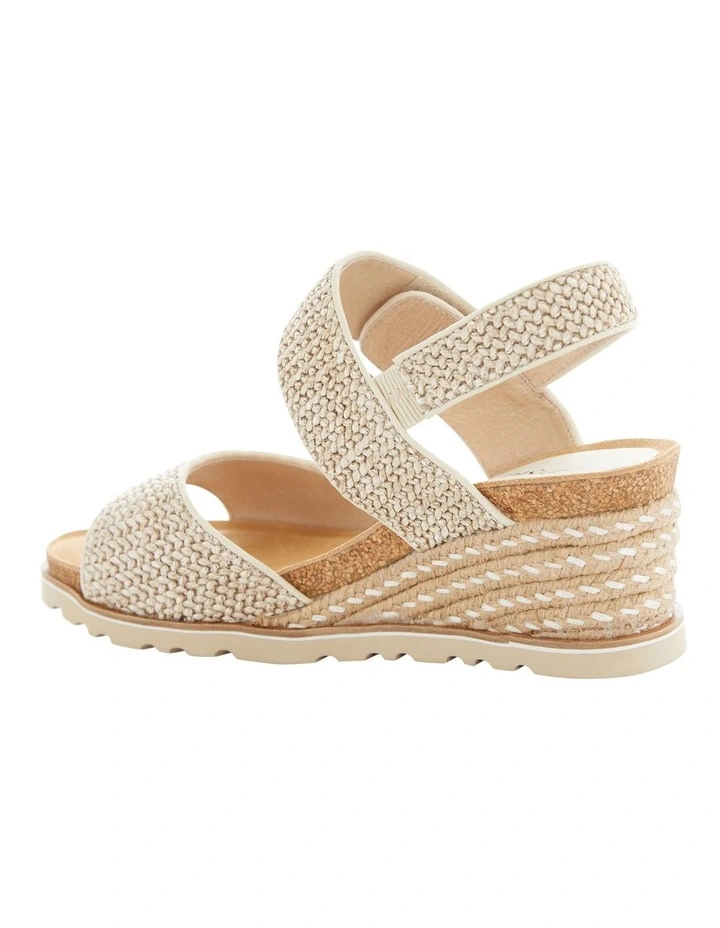 Terrace Sandals in Natural Fabric image 3