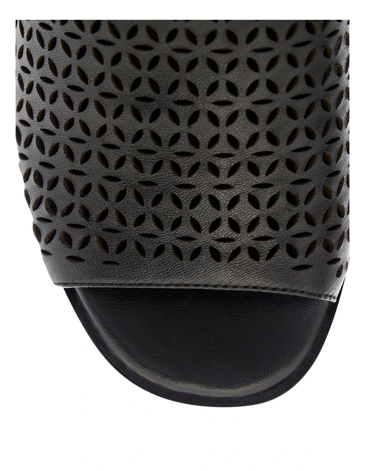 Dane Leather Sandals in Black image 4