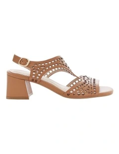 Narnia Leather Sandals in Tan