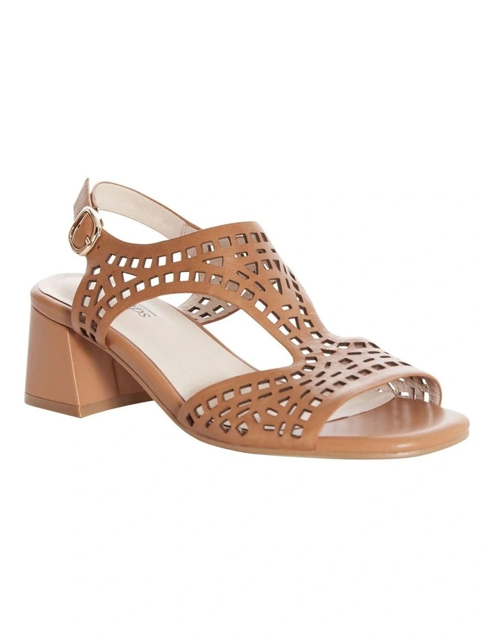 Narnia Leather Sandals in Tan image 2