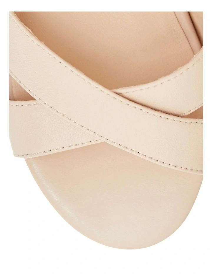 Shelly Leather Sandals in Blush image 4