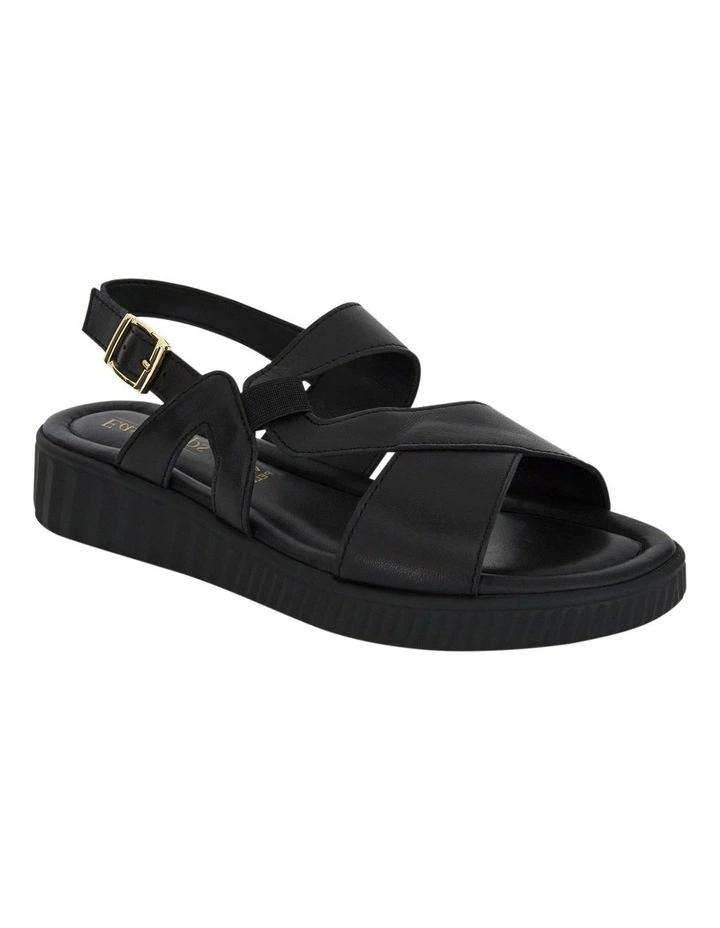 Solo Sandals in Black on Black image 2