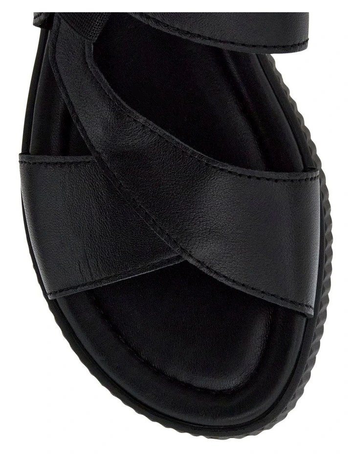 Solo Sandals in Black on Black image 4