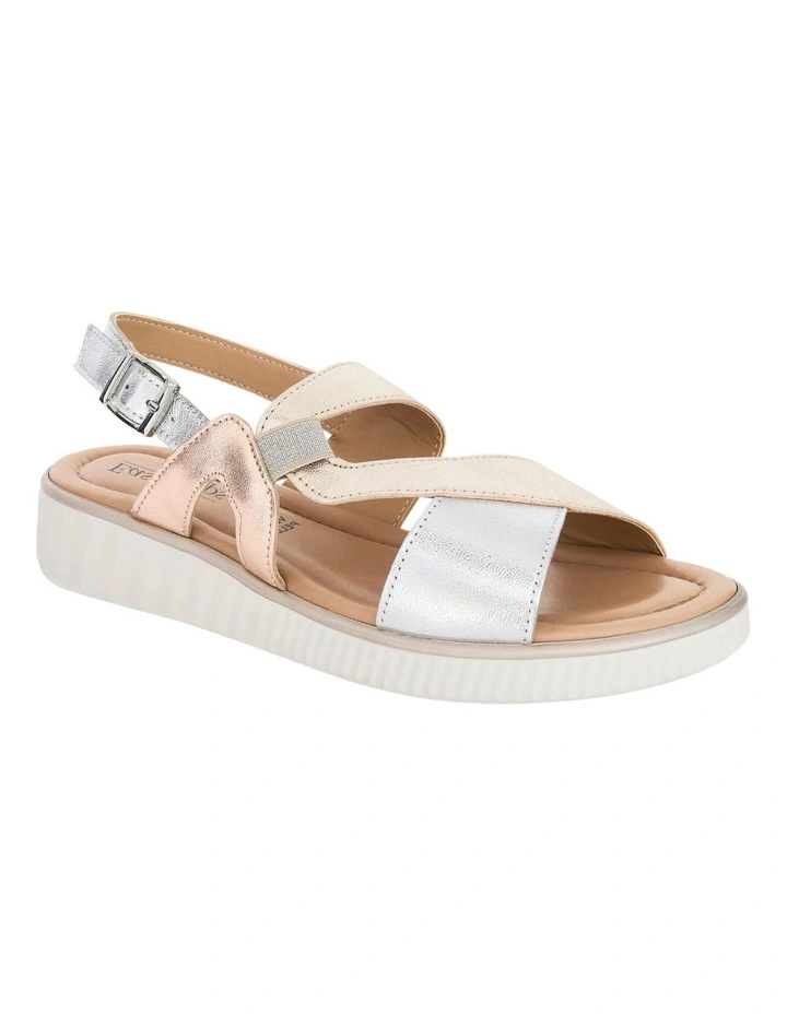 Solo Sandals in Metallic Multi image 2
