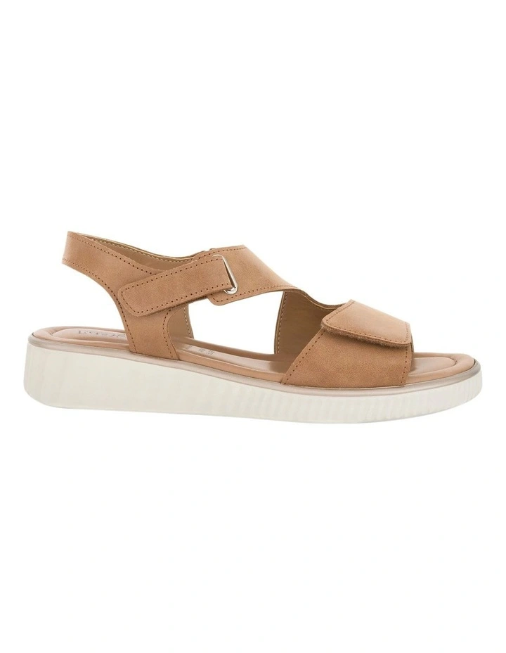 Soraya Leather Sandals in Camel image 1