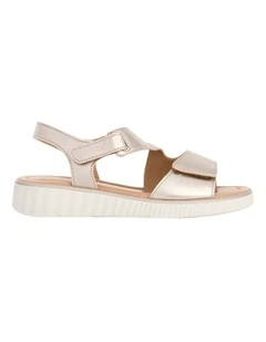 Soraya Sandals in Metallic Champagne