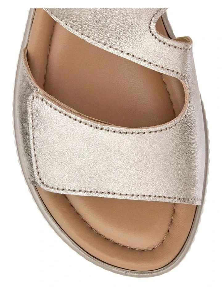Soraya Sandals in Metallic Champagne image 4