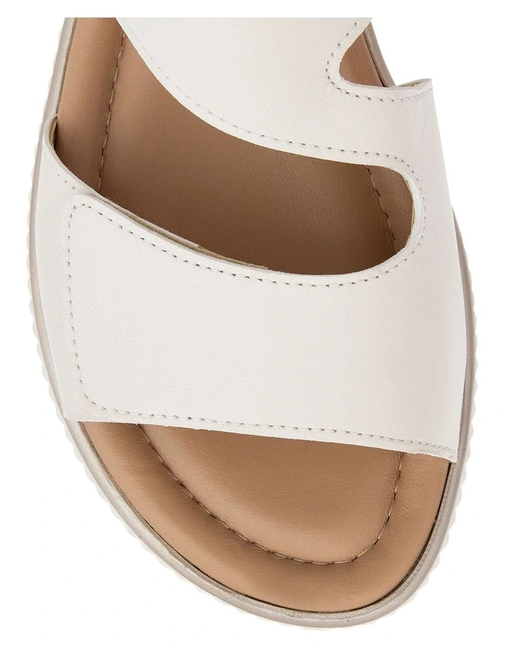Sorayah Leather Sandals in Off White image 4